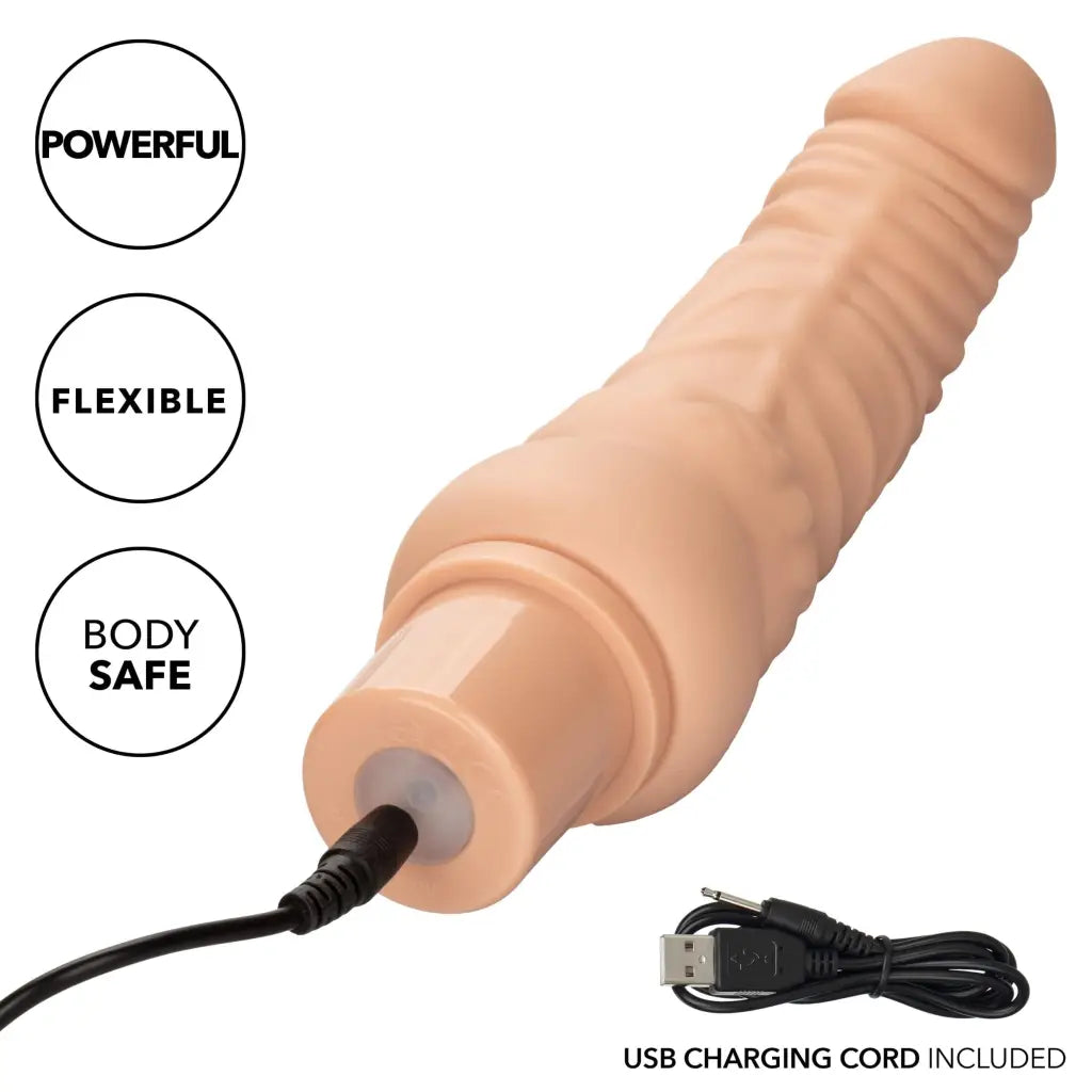 CalExotics Vibrator Rechargeable Power Stud Curvy at the Haus of Shag