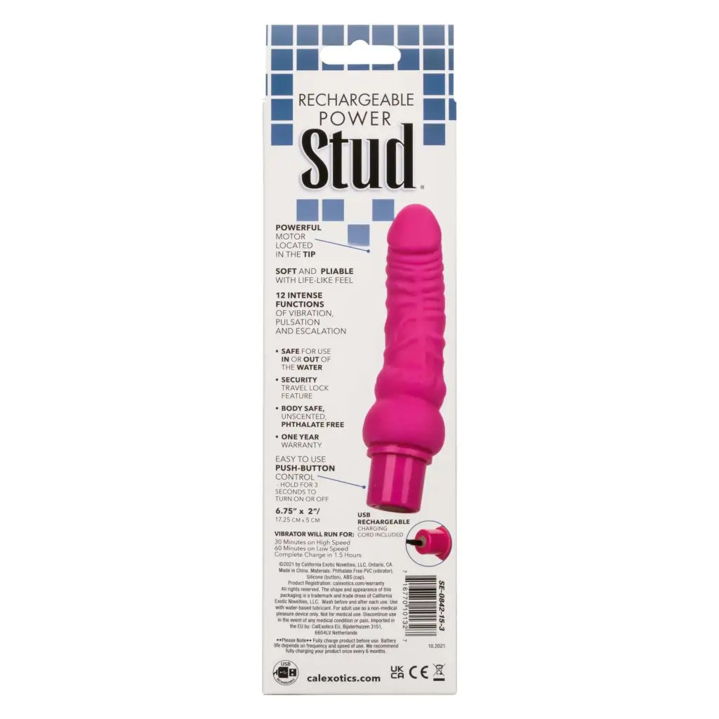 CalExotics Vibrator Rechargeable Power Stud Curvy at the Haus of Shag