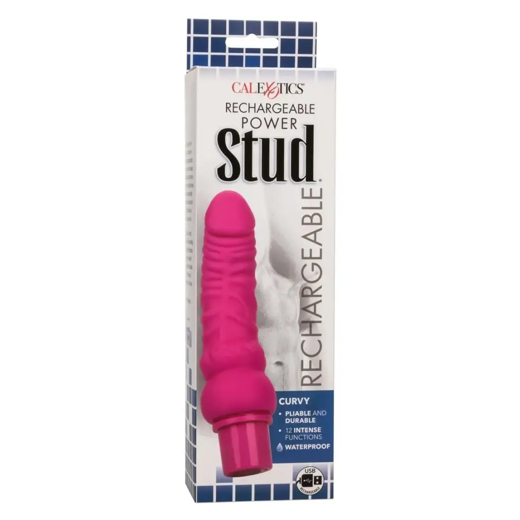 CalExotics Vibrator Rechargeable Power Stud Curvy at the Haus of Shag