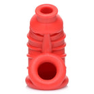 Master Series Cock Cage Red Chamber Silicone Chastity Cage at the Haus of Shag