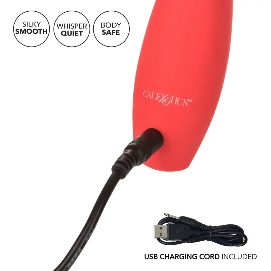 CalExotics Vibrator Red Hot Fury Clitoral Massager at the Haus of Shag