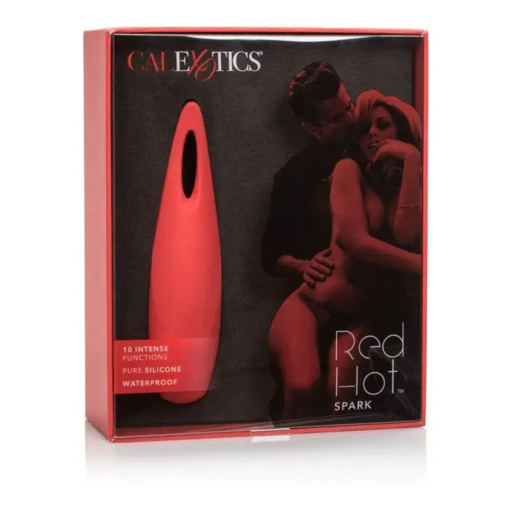 CalExotics Vibrator Red Hot Spark Clitoral Encaser Massager at the Haus of Shag