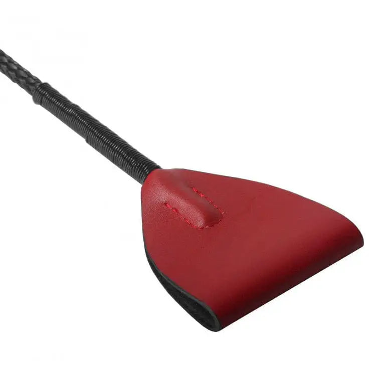 Master Series Crops Red Leather Riding Crop at the Haus of Shag