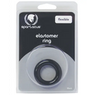 Relaxed Fit Elastomer Cock Ring (Black) - Black - Cock Ring