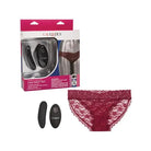 CalExotics Stimulators Large/XL Remote Control Lace Panty Set Burgundy at the Haus of Shag