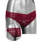 CalExotics Stimulators Remote Control Lace Panty Set Burgundy at the Haus of Shag