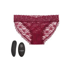 CalExotics Stimulators Remote Control Lace Panty Set Burgundy at the Haus of Shag