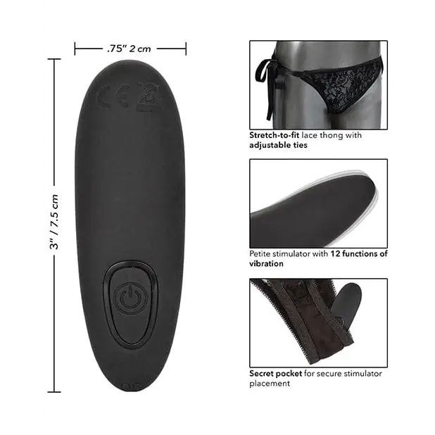 CalExotics Stimulators Remote Control Lace Thong Set at the Haus of Shag