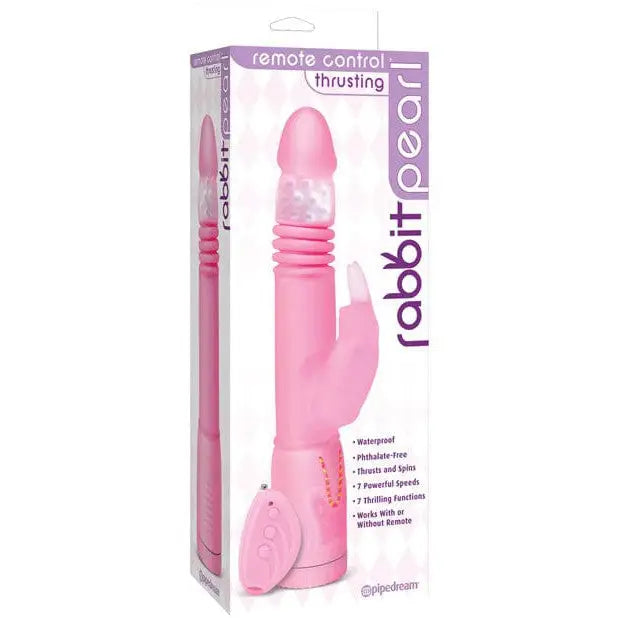 Pipedream Products Rabbit Remote Control Thrusting Rabbit Pearl - Pink at the Haus of Shag