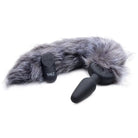 Tailz Tail Plug Gray Remote Control Vibrating Fox Tail Anal Plug at the Haus of Shag