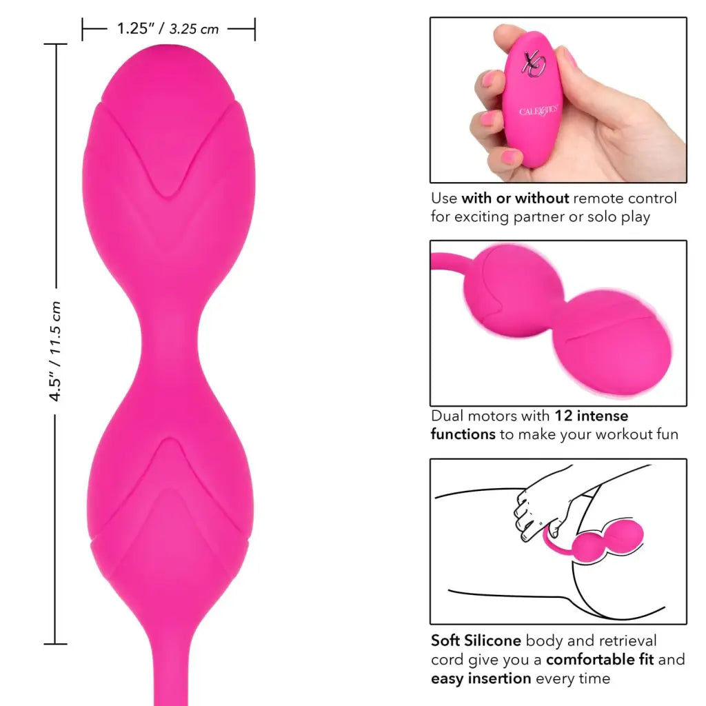 CalExotics Vibrator Remote Dual Motor Kegel System at the Haus of Shag