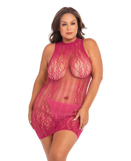 Rene Rofe Dress Red Rene Rofe Reckless Lace Mini Dress at the Haus of Shag