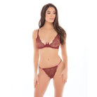 Rene Rofe Lingerie Set Small / Medium / Red Rene Rofe Staying In Bra Top & Thong at the Haus of Shag