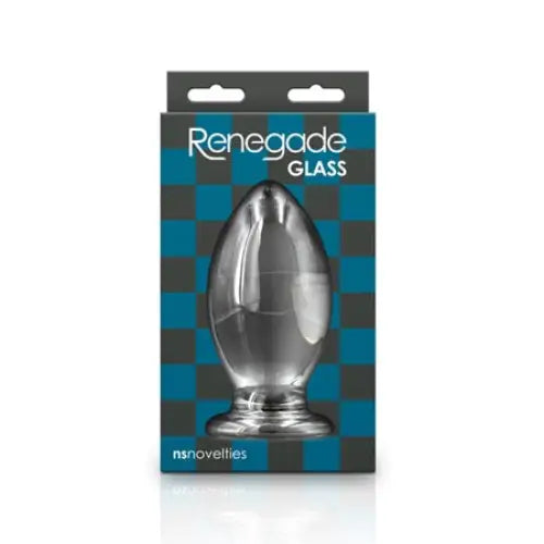 Renegade Bishop Glass Plug - Clear - Butt Plug