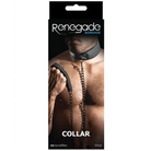 Renegade Bondage Collar Black with Chain - Ultimate Control and Style in Bondage Play