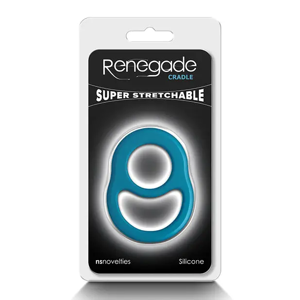 Renegade Cradle Cock and Ball Ring - Teal - Cock Ring