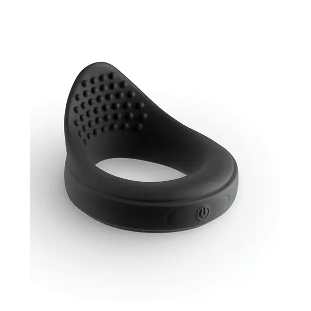 Renegade Slider Vibrating Cock Ring - Black - Penis Enhancement