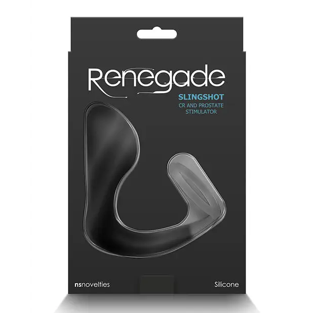 Renegade Slingshot Cock Ring & Prostate Stimulator Black - Cock Ring