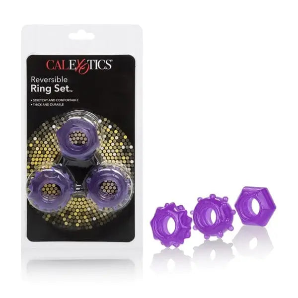 CalExotics Sextoys for Couples Reversible Ring Set Purple at the Haus of Shag