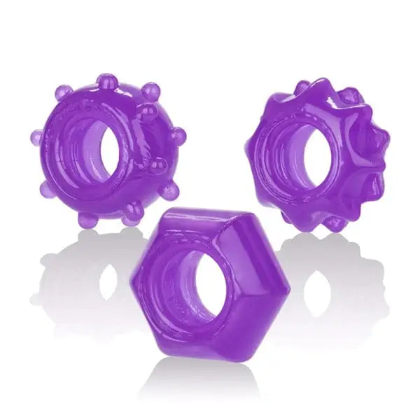 CalExotics Sextoys for Couples Reversible Ring Set Purple at the Haus of Shag