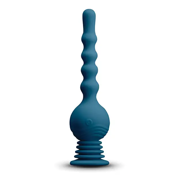 Revolution Hurricane Rotating Anal Beads - Teal - Anal Beads