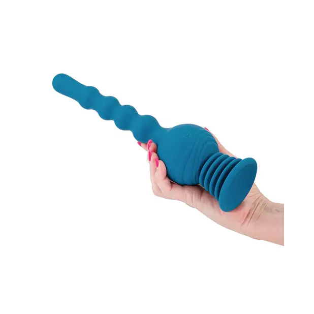 Revolution Hurricane Rotating Anal Beads - Teal - Anal Beads