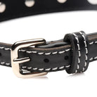 Strict Rhinestone Choker With O-ring - Red - Collar