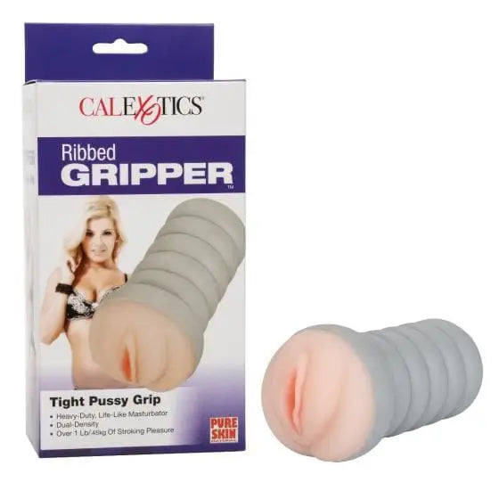 CalExotics Sextoys for Men Ivory Ribbed Gripper Tight Pussy at the Haus of Shag