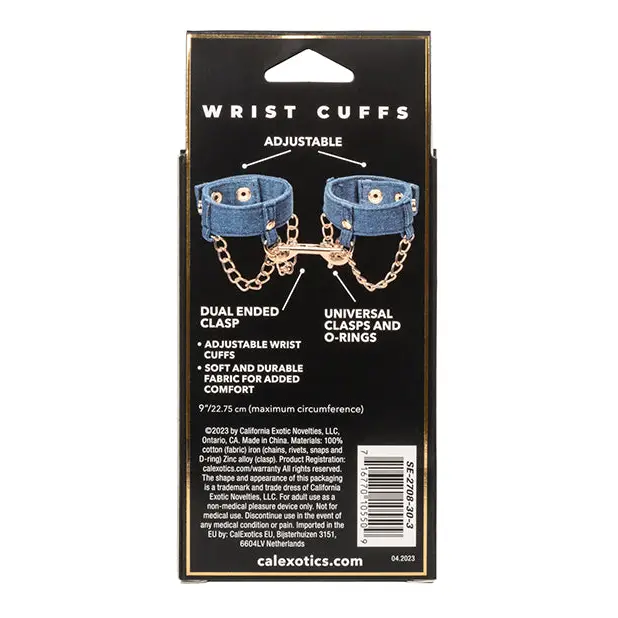 Ride ’em Premium Denim Collection Wrist Cuffs - Cuffs