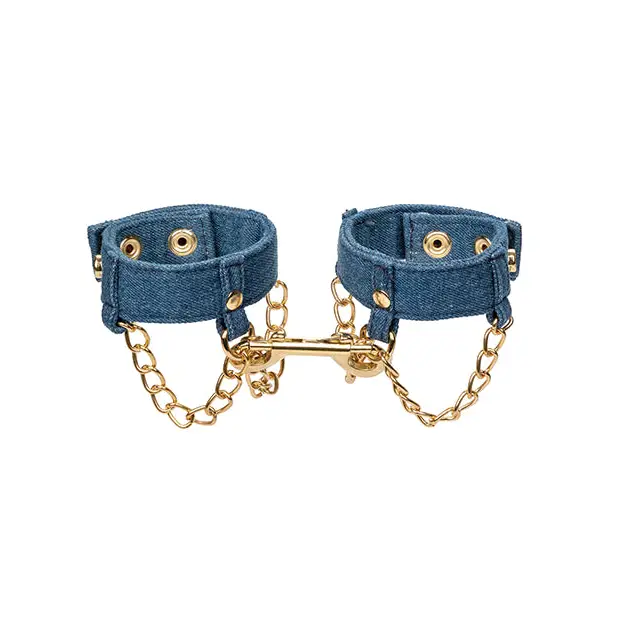 Ride ’em Premium Denim Collection Wrist Cuffs - Cuffs