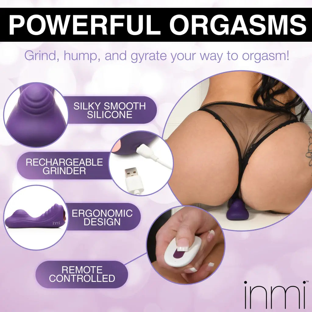 Ride N’ Grind 10 X Vibrating Silicone Sex Grinder - Purple - Stimulators