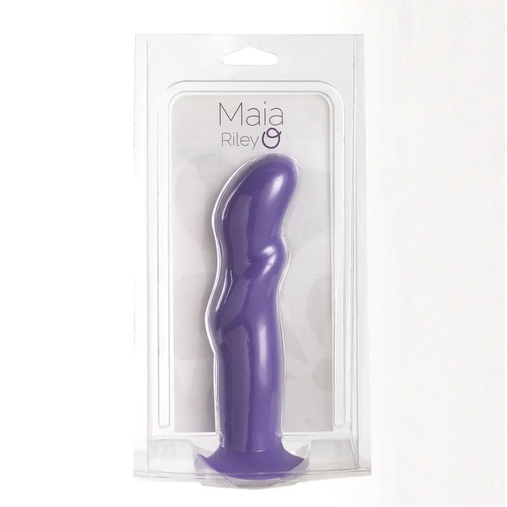 Riley Silicone Dong - Purple - Realistic Dildo