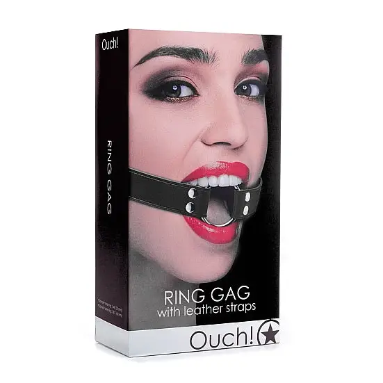 Ring Gag Black Black - Ball Gag