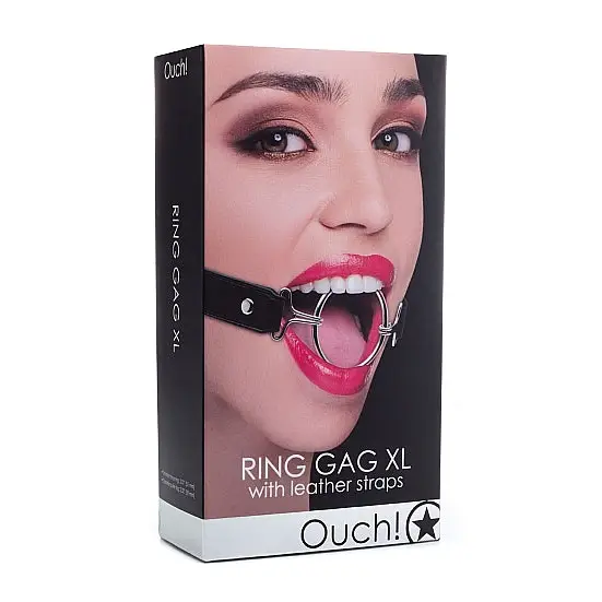 Ring Gag Xl Black - Ball Gag