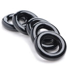 Black rubber O-rings in Ring Master Custom Ball Stretcher Kit