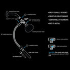 Camera components diagram displayed with RinService Stainless Steel Shower Bidet Set