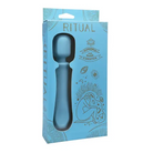 Doc Johnson Massage Products Ritual Euphoria Rechargeable Silicone Wand Vibe - Blue at the Haus of Shag