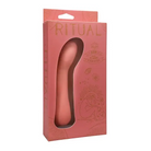 Doc Johnson Vibrator Ritual Zen Rechargeable Silicone G-spot Vibe - Coral at the Haus of Shag