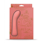 Doc Johnson Vibrator Ritual Zen Rechargeable Silicone G-spot Vibe - Coral at the Haus of Shag