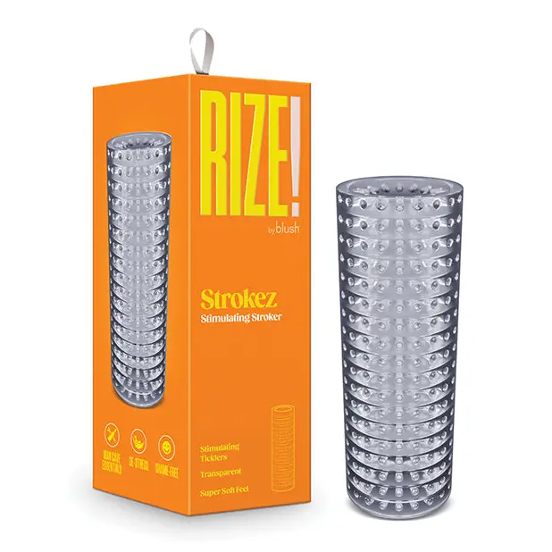 RIZE! Strokez Stimulating Stroker Clear - Manual Stroker