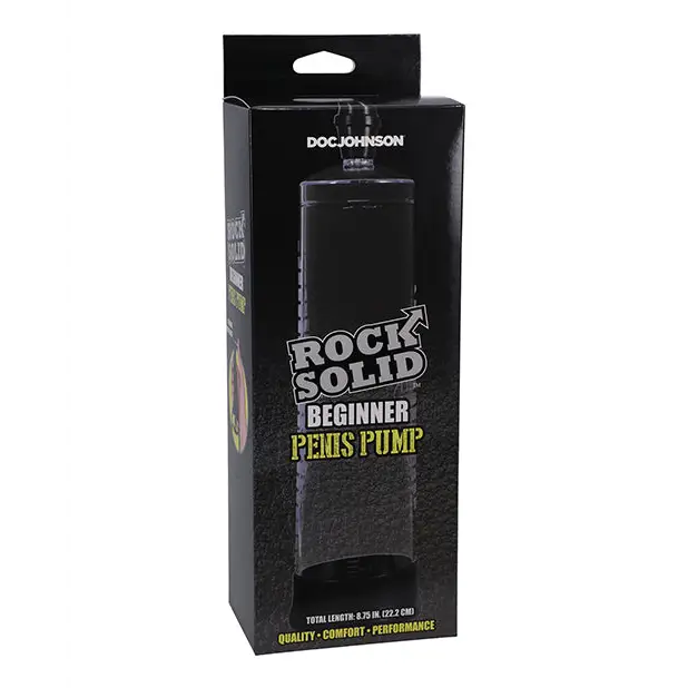 Rock Solid Beginner Penis Pump Black/Clear - Pumps