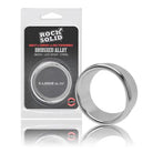 Rock Solid Brushed Alloy X-Large (2in X.75in) Silver - Cock Ring