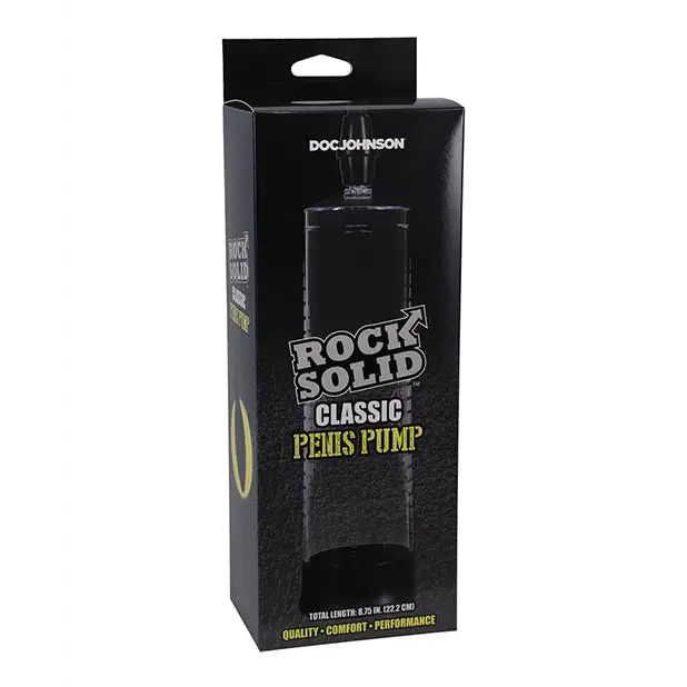 Rock Solid Classic Penis Pump Black/Clear - Pumps