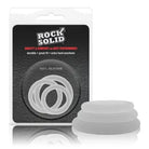 Doc Johnson Cock Ring Rock Solid Gasket Translucent Silicone 3pc Set (.75in,1in,1.25in) at the Haus of Shag