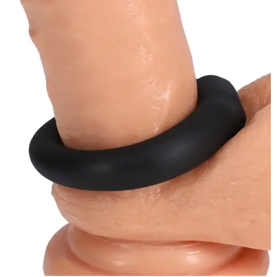 Rock Solid Glow In The Dark Mega Ring - Black - Penis Enhancement