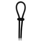 Doc Johnson Penis Enhancement Rock Solid Lasso Single Adjustable Lock Black Silicone at the Haus of Shag