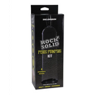 Rock Solid Penis Pumping Kit with 4 Attachments Black/Clear - Pumps