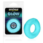 Doc Johnson Cock Ring Rock Solid Sila-Flex Glow-in-the-Dark Life Saver C-Ring Blue at the Haus of Shag