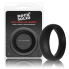 Doc Johnson Cock Ring Rock Solid Silicone Black C Ring, Large (2in) in a Clamshell at the Haus of Shag