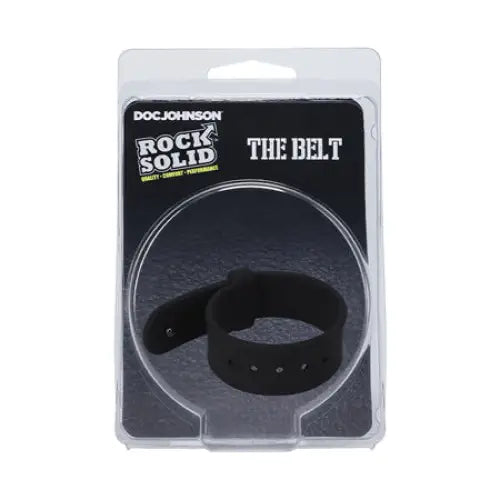 Rock Solid black adjustable silicone c ring from ’The Belt’ collection for ultimate comfort